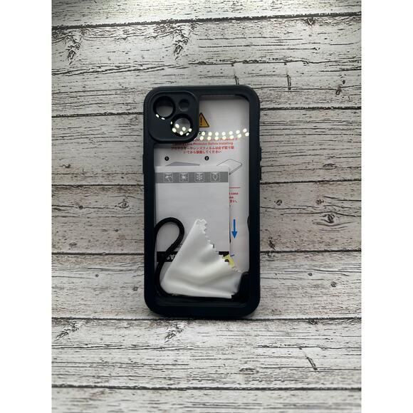 Waterproof Phone Case Full Protection with Lanyard Shockproof Black - Picture 2 of 5